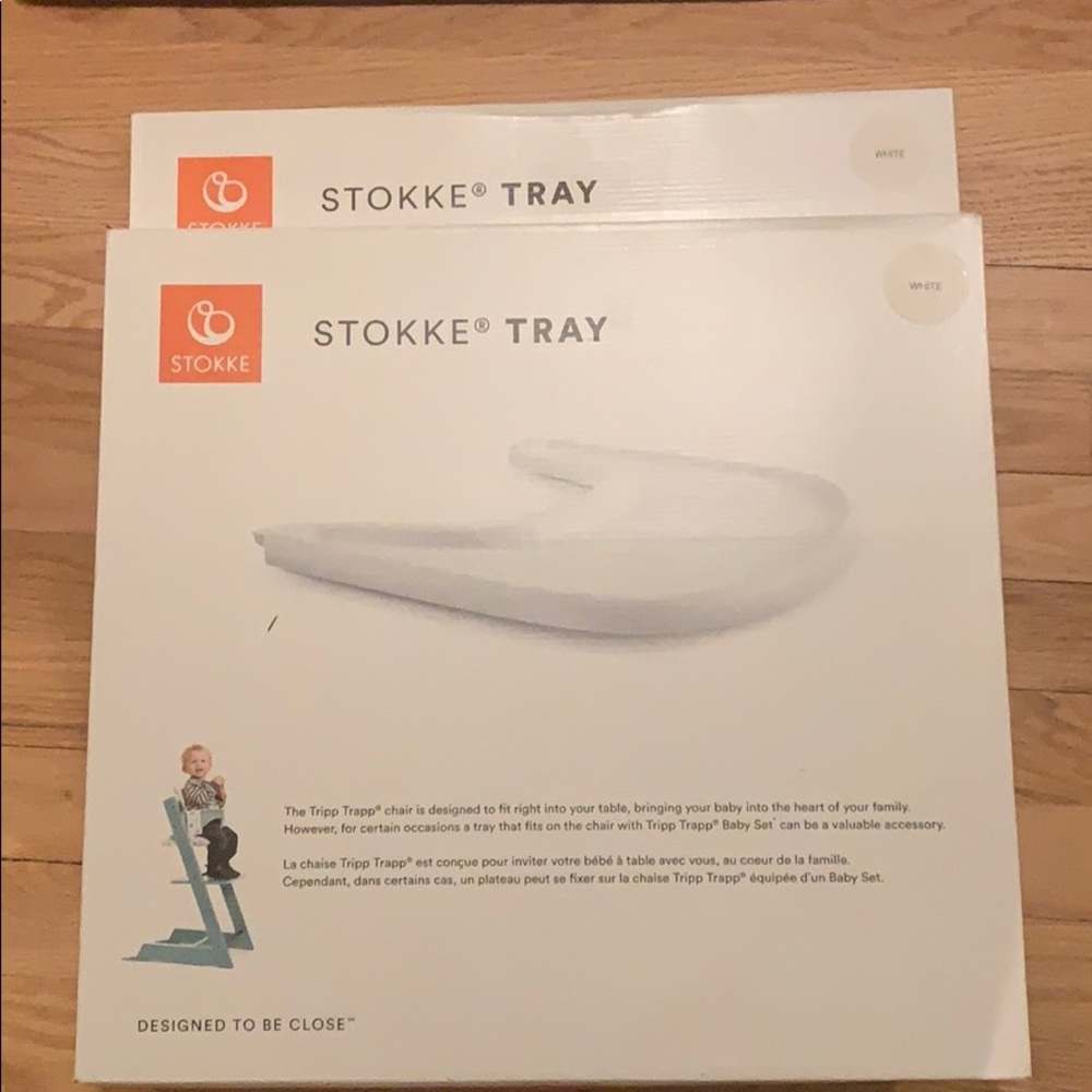Stokke tray for trip trap white NEW
